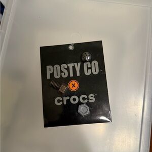 CROCS Posty Co Jibbitz Set - Black and Orange